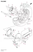ROUE ARRIERE (VL800:L8:E33) pour Suzuki BOULEVARD 800 2018