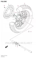ROUE AVANT (VL800:L8:E33) pour Suzuki BOULEVARD 800 2018