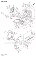 ROUE ARRIERE (VL800T) pour Suzuki BOULEVARD 800 2020