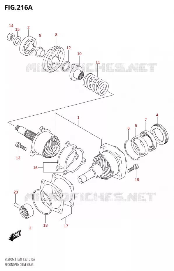 COUPLE CONIQUE Suzuki MOTO 800 BOULEVARD 2023  VL800 2023 M3 (E28)