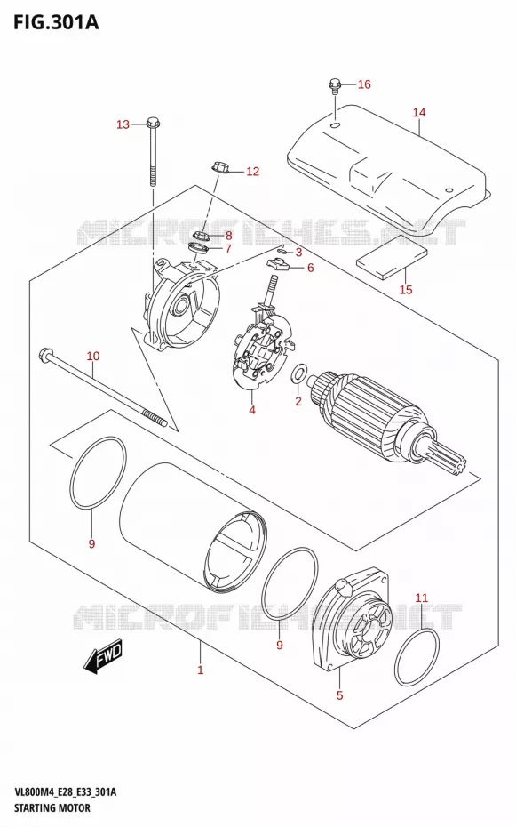 DEMARREUR Suzuki MOTO 800 BOULEVARD 2024  VL800 2024 M4 (E28)