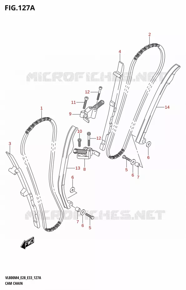 DISTRIBUTION Suzuki MOTO 800 BOULEVARD 2024  VL800 2024 M4 (E28)