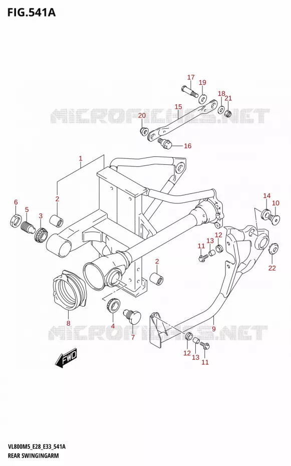 BRAS OSCILLANT Suzuki MOTO 800 BOULEVARD 2025  VL800 2025 M5 (E28)