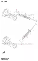 ARBRE A CAMES   SOUPAPES pour Suzuki BURGMAN 400 2024
