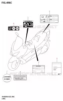 ETIQUETTE (E19) pour Suzuki BURGMAN 400 2024