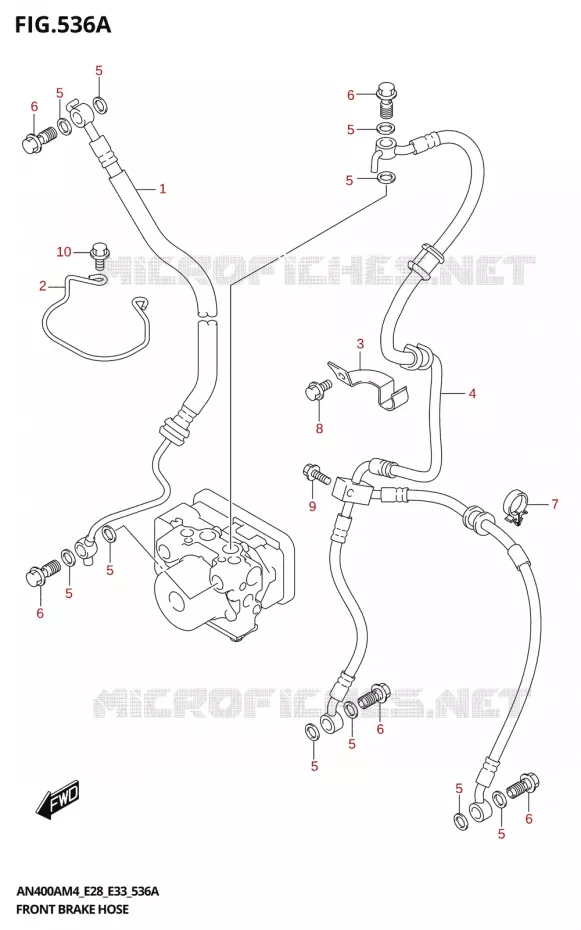 DURITE DE FREIN AVANT Suzuki SCOOTER 400 BURGMAN 2024  AN400A 2024 M4 (E28)