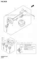JEU DE SERRURES pour Suzuki BURGMAN 400 2025