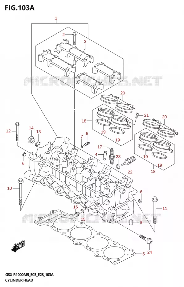 CULASSE Suzuki MOTO 1000 GSX-R 2025  GSX-R1000A 2025 M5 (E28)