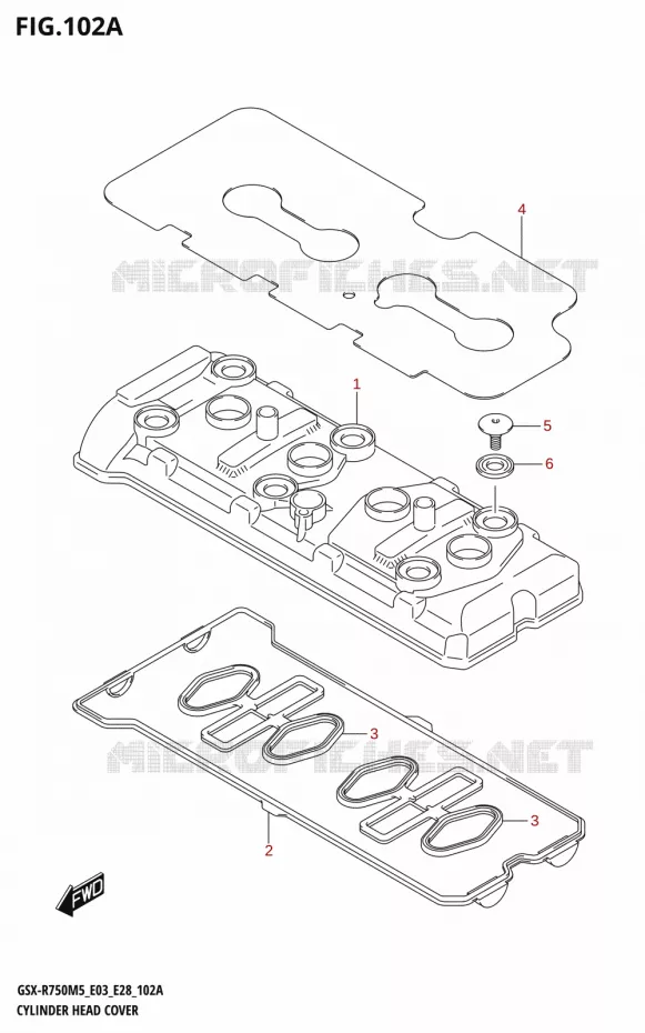 COUVRE CULASSE Suzuki MOTO 750 GSX-R 2025  GSX-R750 2025 M5 (E28)