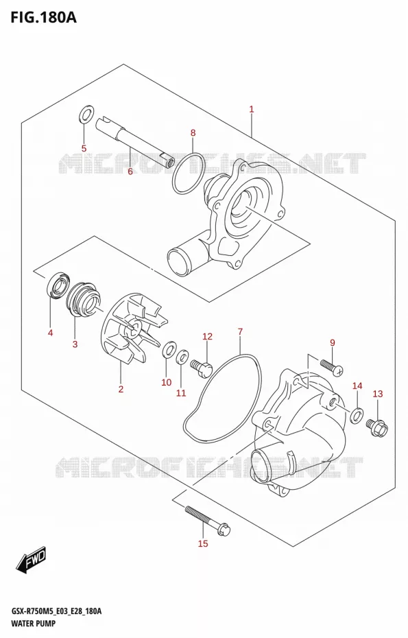 POMPE A EAU Suzuki MOTO 750 GSX-R 2025  GSX-R750 2025 M5 (E28)