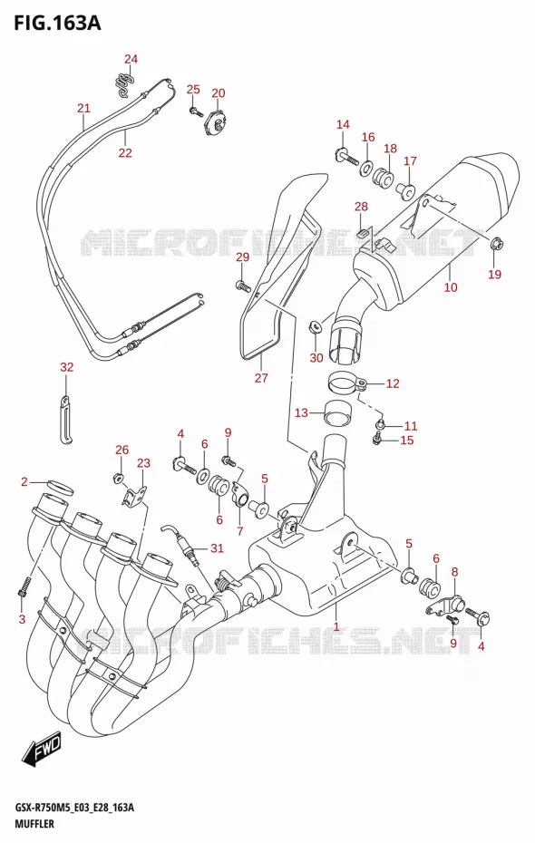SILENCIEUX Suzuki MOTO 750 GSX-R 2025  GSX-R750 2025 M5 (E28)