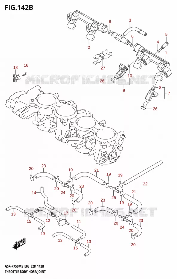 SYSTÈME D'INJECTION (E33) Suzuki MOTO 750 GSX-R 2025  GSX-R750 2025 M5 (E28)