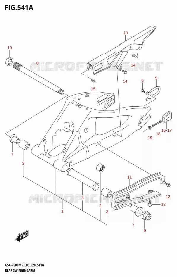 BRAS OSCILLANT Suzuki MOTO 600 GSX-R 2025  GSX-R600 2025 M5 (E28)