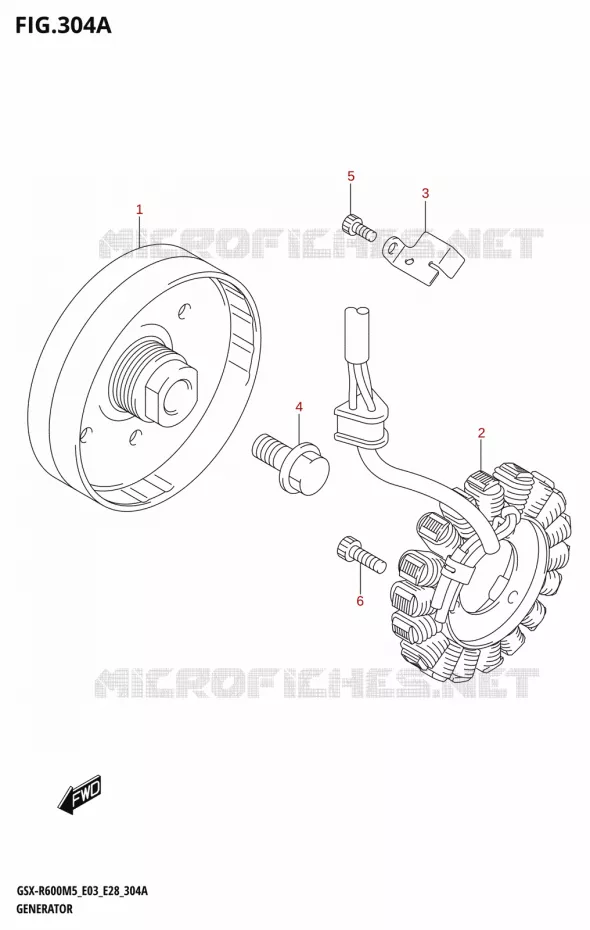 GENERATEUR Suzuki MOTO 600 GSX-R 2025  GSX-R600 2025 M5 (E28)