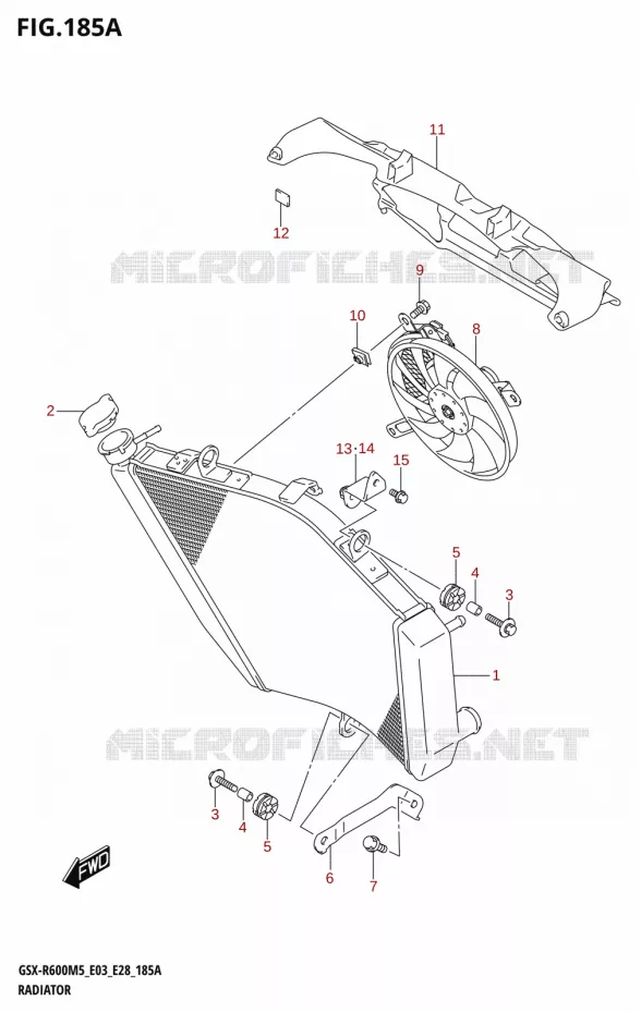 RADIATEUR Suzuki MOTO 600 GSX-R 2025  GSX-R600 2025 M5 (E28)
