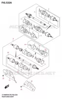 CARDAN AVANT pour Suzuki KINGQUAD 400 2024
