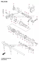 ENSEMBLE DE SELECTION DE VITESSES pour Suzuki KINGQUAD 400 2024