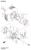 ROUE ARRIERE DROITE (LT A400F) pour Suzuki KINGQUAD 400 2024