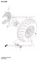 ROUE AVANT (LT A400FZ:P03) pour Suzuki KINGQUAD 400 2024