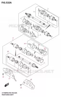 CARDAN AVANT pour Suzuki KINGQUAD 400 2024