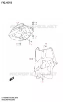 ENTOURAGE DE PHARE (P03) pour Suzuki KINGQUAD 400 2024