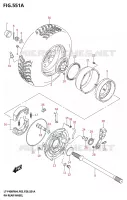 ROUE ARRIERE DROITE pour Suzuki KINGQUAD 400 2024