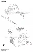 ROUE ARRIERE GAUCHE pour Suzuki KINGQUAD 400 2024