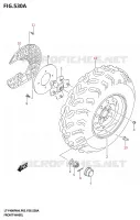 ROUE AVANT pour Suzuki KINGQUAD 400 2024