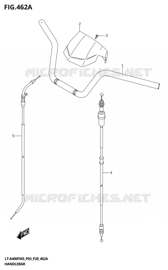 GUIDON Suzuki QUAD 400 KINGQUAD 2025  LT-A400F 2025 M5 (P28)