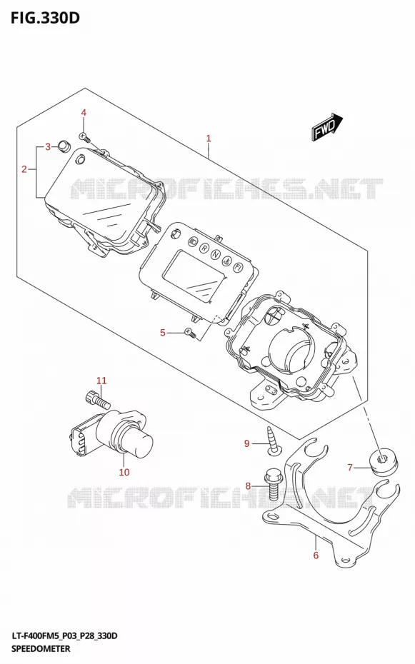 COMPTEUR (P28) Suzuki QUAD 400 KINGQUAD 2025  LT-F400F 2025 M5 (P28)