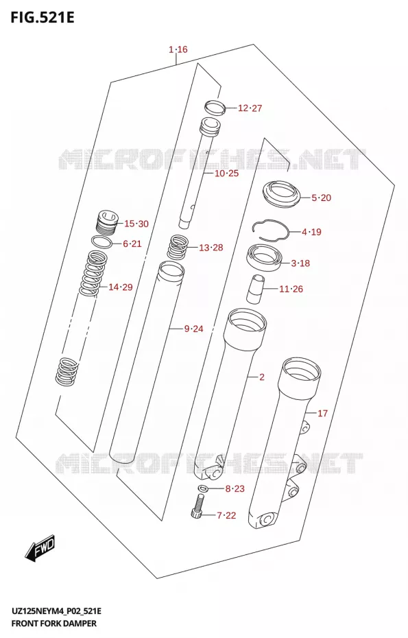 FOURCHE Suzuki SCOOTER 125 ADDRESS 2024  UZ125NEY 2024 M4 (P19)