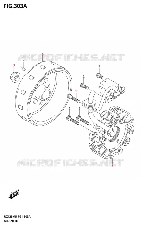 ALLUMAGE ROTOR - STATOR Suzuki SCOOTER 125 ADDRESS 2025  UZ125M5 P21 2025 M5 (P21)