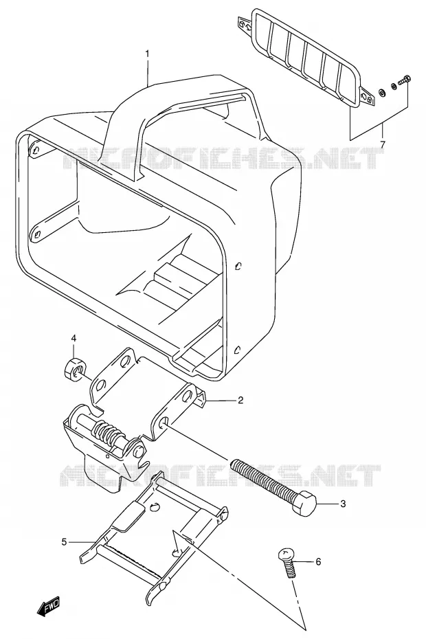 BOL DE PHARE Suzuki QUAD 250 OZARK 1998  LT-F250W(E24)