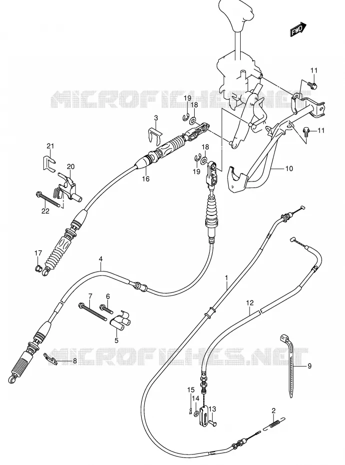 CABLES Suzuki QUAD 500 VINSON 2004  LT-F500FK4(P24)
