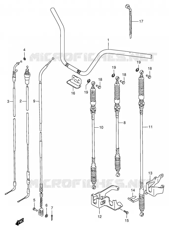 GUIDON Suzuki QUAD 250 OZARK 1998  LT-F250W(E24)