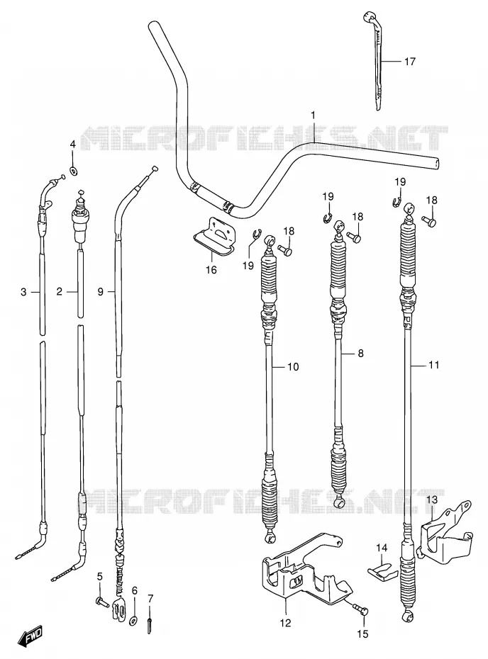 GUIDON Suzuki QUAD 300 KINGQUAD 2000  LT-F300Y(E24)