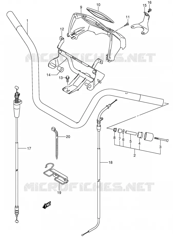 GUIDON Suzuki QUAD 500 VINSON 2005  LT-F500FK5(P24)