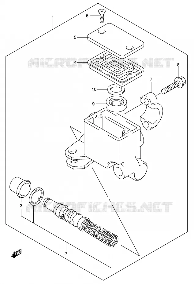 MAITRE CYLINDRE AVANT Suzuki QUAD 400 EIGER 2003  LT-F400K3(P24)