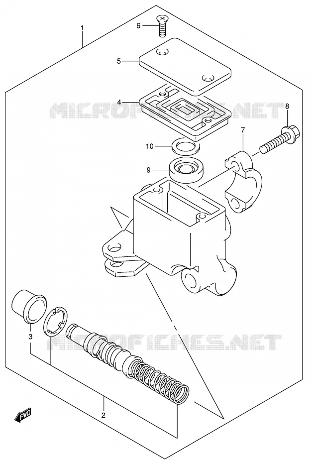 MAITRE CYLINDRE AVANT Suzuki QUAD 400 EIGER 2004  LT-A400K4(P3/P28)
