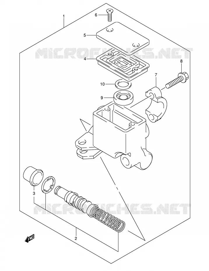MAITRE CYLINDRE AVANT Suzuki QUAD 400 EIGER 2007  LT-F400FK7(P3/P28)