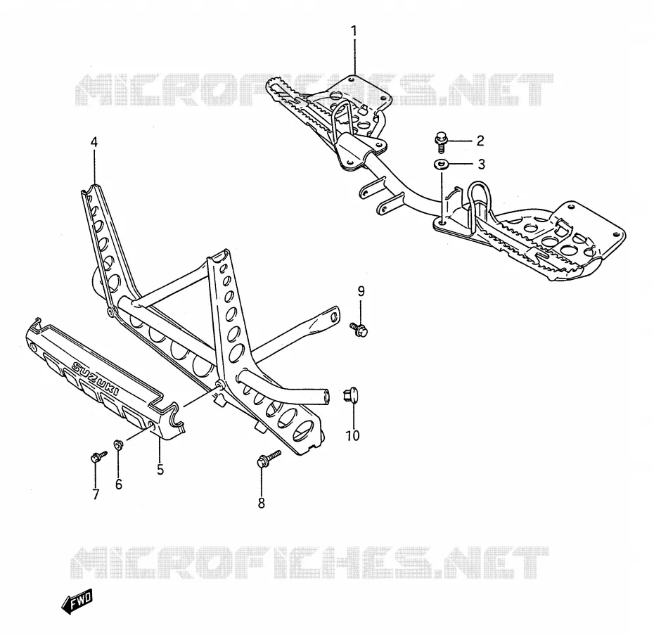 REPOSE PIED Suzuki QUAD 250 KINGQUAD 1994  LT-F4WDR(E28)
