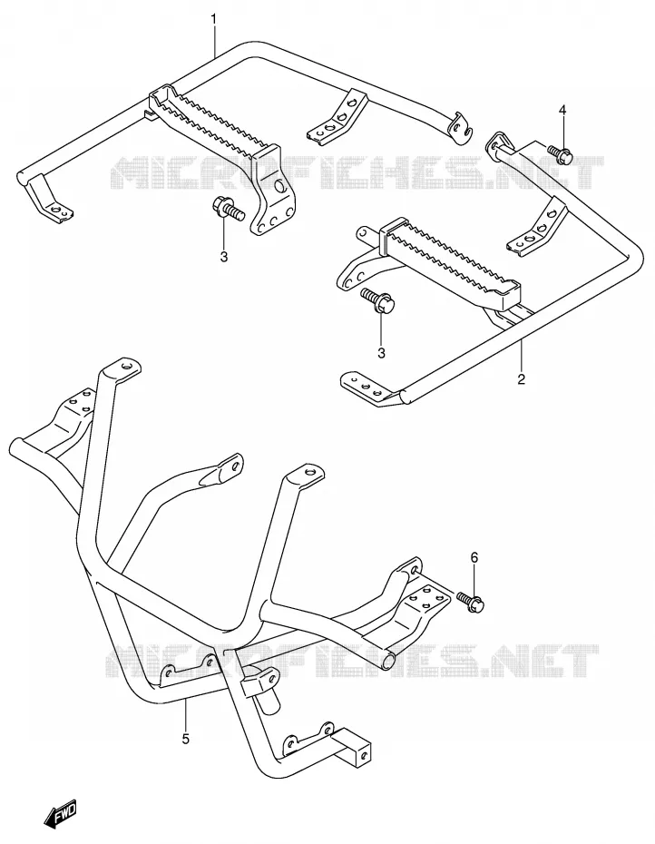 REPOSE PIED Suzuki QUAD 500 KINGQUAD 2007  LT-A500FK7(P28/P33)