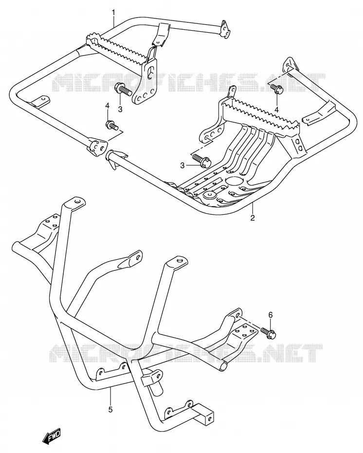 REPOSE PIED Suzuki QUAD 500 VINSON 2006  LT-F500FK6(P28/P33)