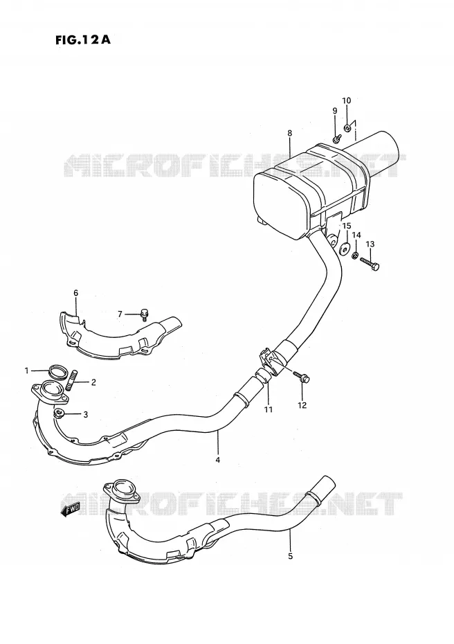 SILENCIEUX (MODELE J/K) Suzuki QUAD 250 KINGQUAD 1993  LT-F4WDP(E2)