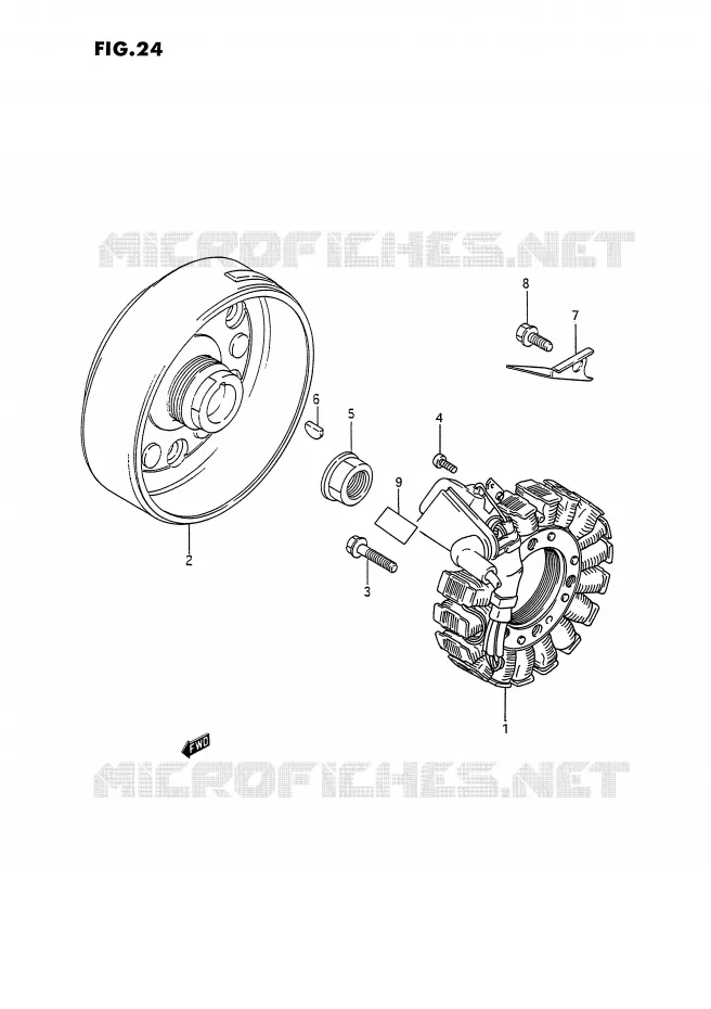 ALLUMAGE ROTOR - STATOR Suzuki QUAD 300 KINGQUAD 1994  LT-F4WDXR(E2)