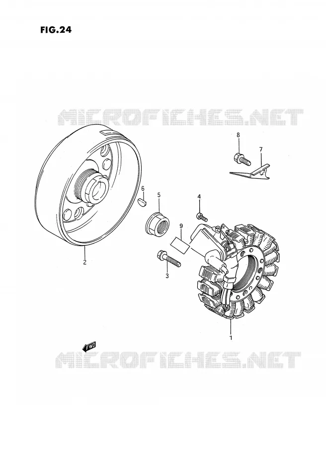 ALLUMAGE ROTOR - STATOR Suzuki QUAD 300 KINGQUAD 1995  LT-F4WDXS(E3)