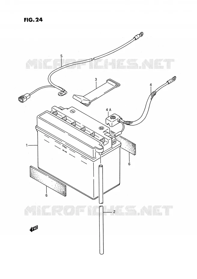 BATTERIE Suzuki QUAD 250 KINGQUAD 1995  LT-F4WDS(E2)