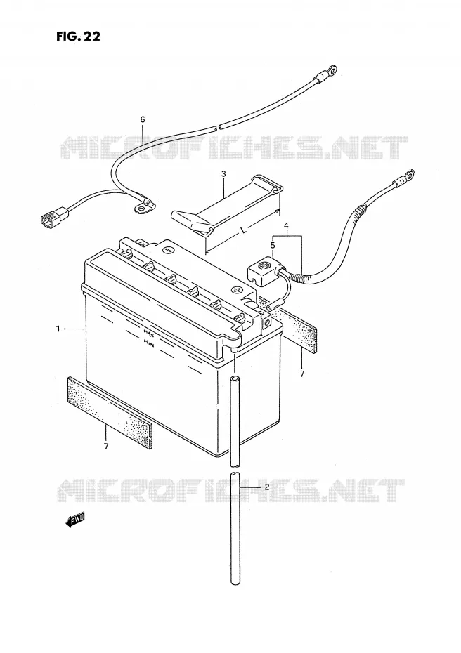 BATTERIE Suzuki QUAD 250 OZARK 1994  LT-F250R(E2)