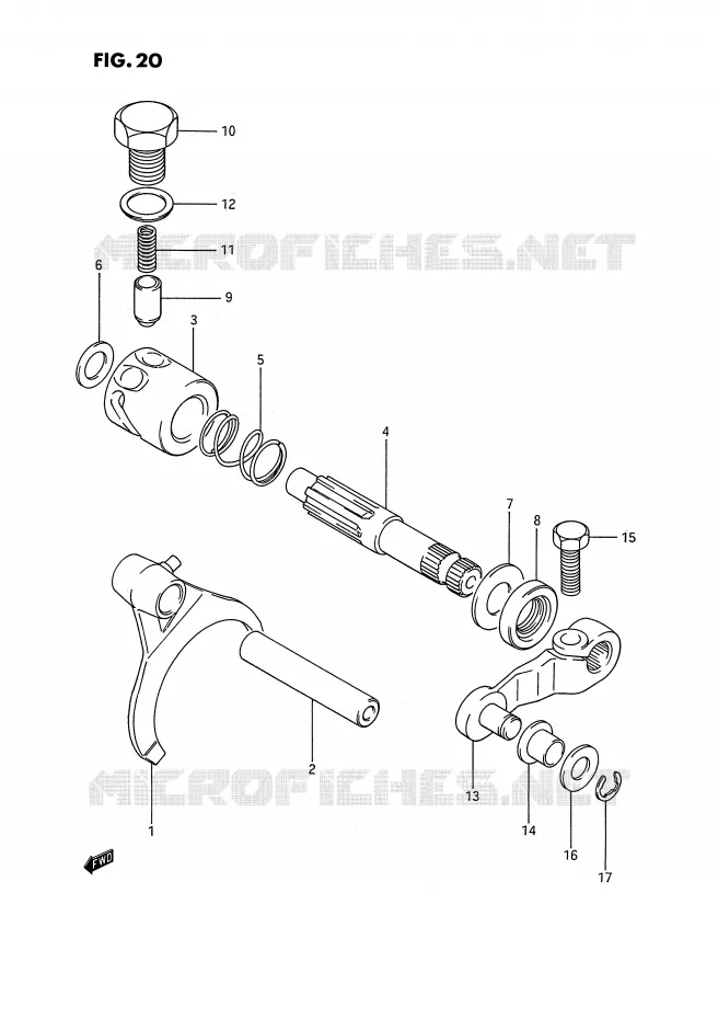BLOCAGE DE DIFFERENTIEL Suzuki QUAD 250 KINGQUAD 1993  LT-F4WDP(E2)