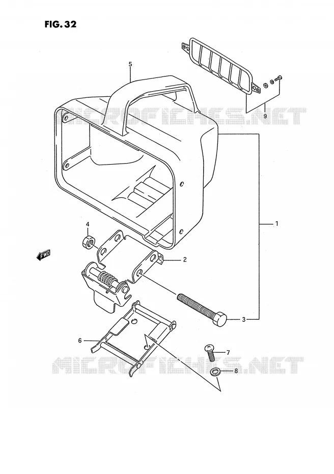BOL DE PHARE Suzuki QUAD 250 OZARK 1994  LT-F250R(E2)